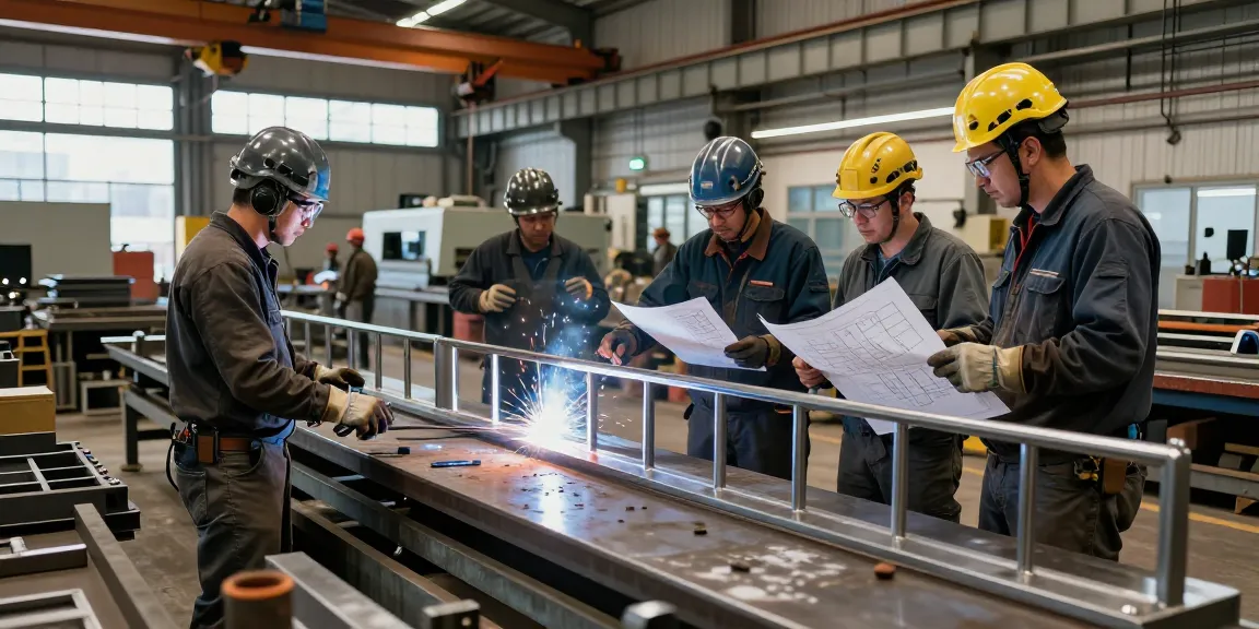 Metal fabrication in West Vancouver showing skilled workers crafting custom metal solutions.